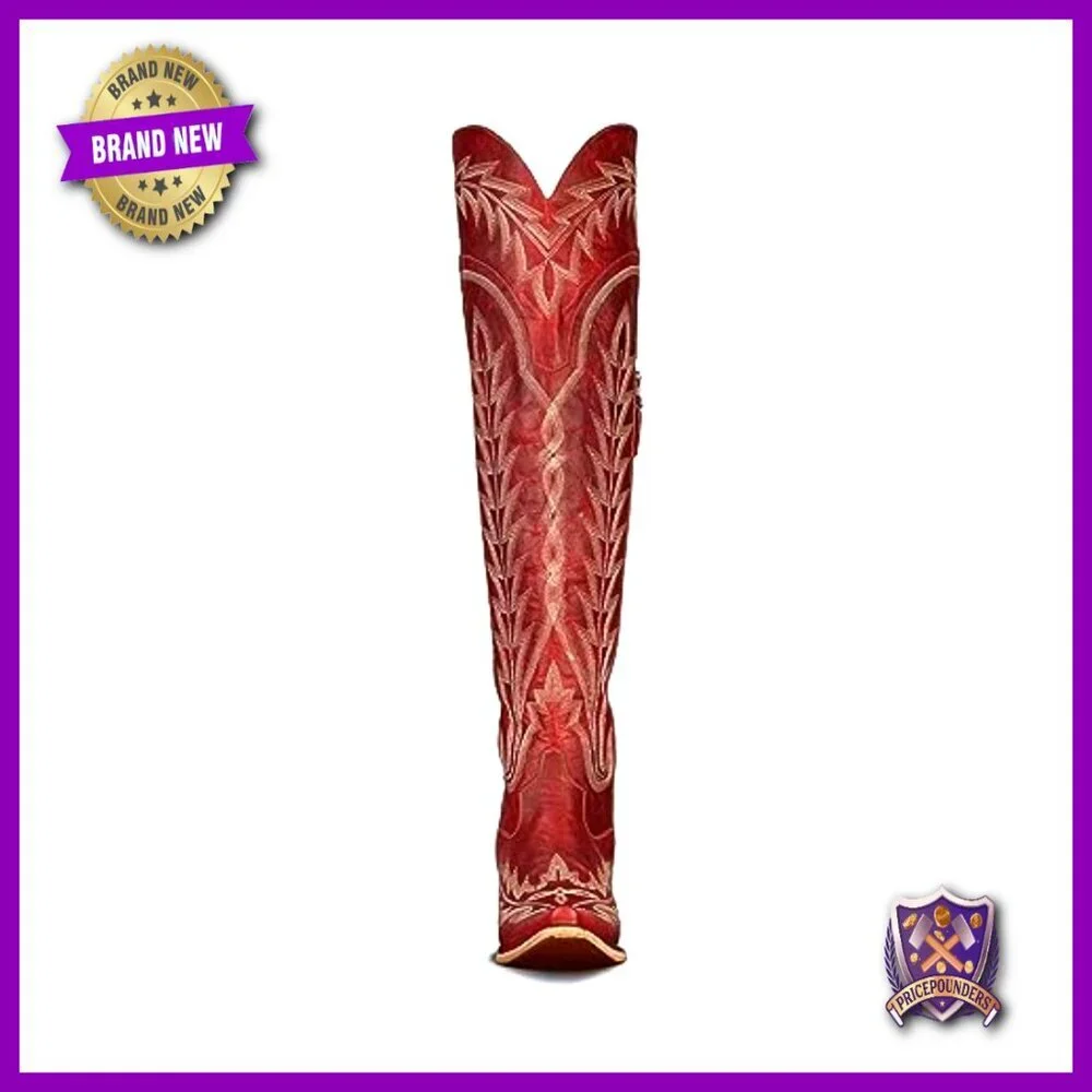 Over the Knee Cowboy Boots Adjustable Thigh High Cowgirl Western Boots